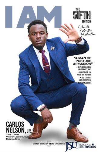 KylenWare's tweet photo. “I AM ME
I AM YOU
WE ARE ONE” - Carlos Nelson, Jr.
I AM a man of passion & posture. Vote Carlos Nelson Jr. for THEE 5th Mister Jackson State University.
#IAM
@jsusga @cj_shifty
#Dontgetdisqualified
#THEEEliteEC
#THEELive75
#THEEElections
#Dontgetdisqualified21 https://t.co/sb66eqDFzu
