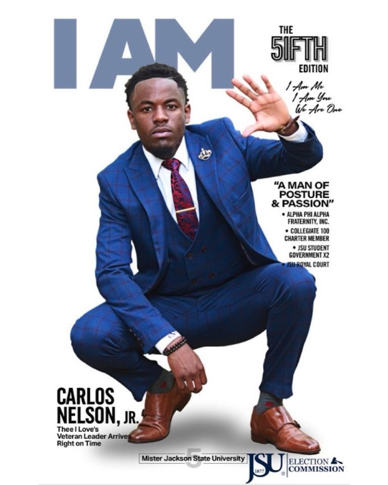 “I AM ME 
I AM YOU 
WE ARE ONE” - Carlos Nelson, Jr. 

I AM a man of passion &amp; posture. Vote Carlos Nelson Jr. for THEE 5th Mister Jackson State University.

#IAM 

@jsusga <a href="/cj_shifty/">🚶🏽‍♂️LosWorld__</a>
#Dontgetdisqualified
#THEEEliteEC
#THEELive75
#THEEElections 
#Dontgetdisqualified21
