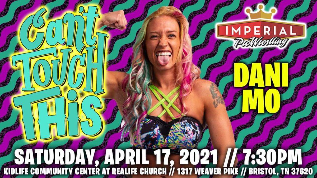 Tomorrow!!!! #ImperialProWrestling 
#CantTouchThis #DaniMo #NeonBlondes