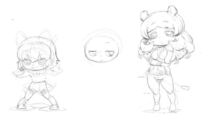 下書きであーだこーだしてる時も楽しい 