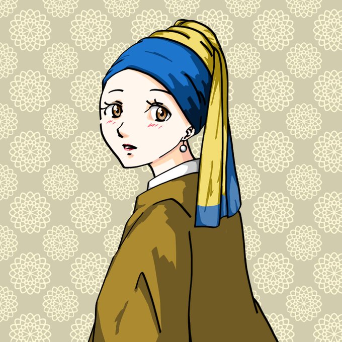 真珠の耳飾りのtwitterイラスト検索結果
