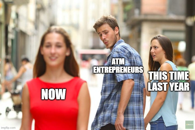 ATMDepot's tweet photo. Last year was a bit of a rough one for everyone, but it's definitely getting better! πͺπ Don't you agree?! π
#funfriday #atmlife #atms #atmhumor #atmbusiness #atmbiz #sidehustle #passiveincome #fun #likeforlike #atmentrepreneurs #atmindustry #cashiskingπ https://t.co/BLj03is5Ip