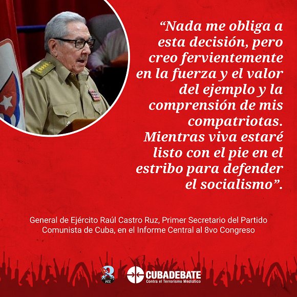 #YaEstamosEnCongreso 
#VivanFidelyRaúl