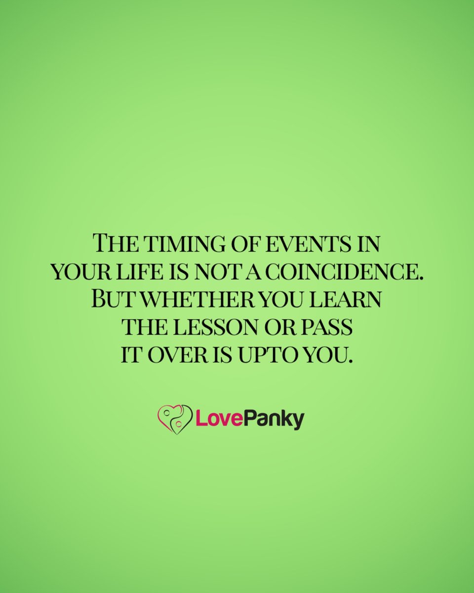 Life has a plan for you. But are you listening?👂#lovepanky

#timingiseverything #lifelessons101 #quotesaboutlove #couplequotes #relationshiprules #divinetiming