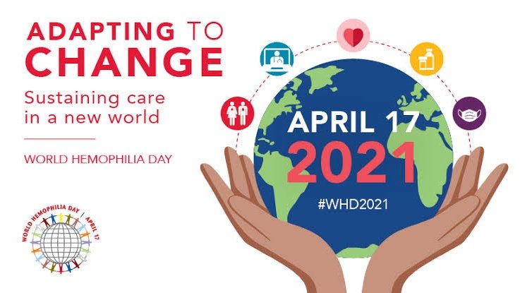 #WorldHemophiliaDay observed every year on, since 1989?
- 17 April

Haemophilia is a disorder in which the blood doesn't clot normally

This disease called a 'Royal Disease'

Who's birthday celebrating as #HemophiliaDay?
- Frank Schnabel

Theme for #WHD2021?
- '#AdaptingToChange'