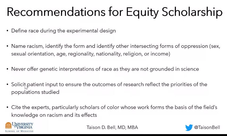 EstelleMD's tweet photo. As source control is the key to infections, racism is the root of healthcare disparities. An apt analogy from @TaisonBell during the closing plenary on Leading Anti-racism Efforts in Healthcare Epidemiology &amp; Infection Prevention @SHEA_Epi #SHEASpring2021 https://t.co/bSPdvKTBYT