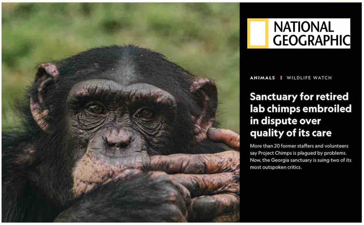 theirturn's tweet photo. In order to uphold its mission “to provide lifelong exemplary care" to the 77 chimps at Project Chimps, why doesn't @HumaneSociety construct additional yards on its "236 acre forested sanctuary" so that the chimps have access to the outdoors every day instead of every third day? https://t.co/CI3i7BXI2C