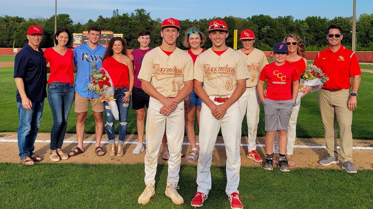 ccchsmarauders's tweet photo. Baseball Senior Night was a #MarauderMilestone shared by many proud families, friends, and teammates. ⚾️👏🎉 https://t.co/PvhUyzeM0l