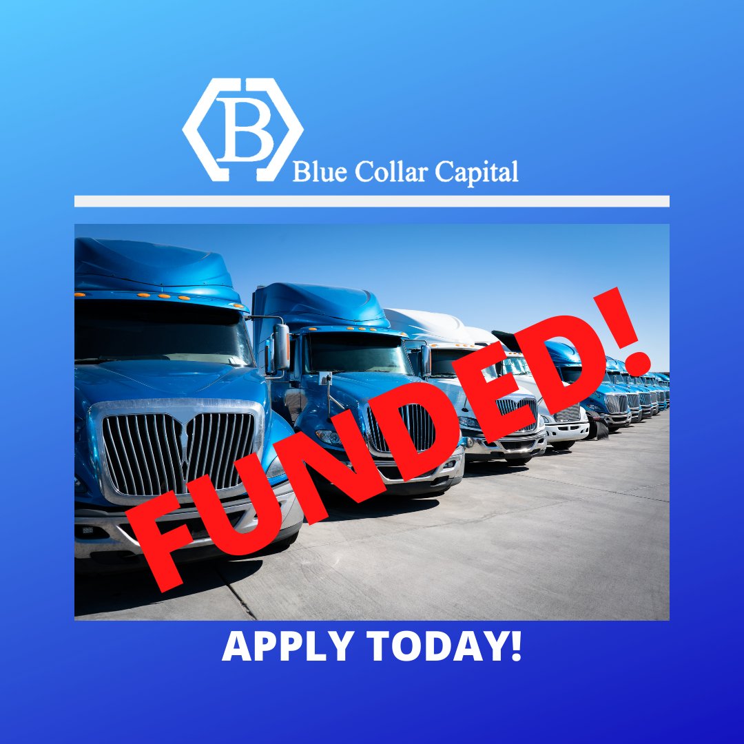 BlueSolutionsCo's tweet image. FUNDED DEAL OF THE DAY! $125,000 Trucking Company. Apply today! BlueCollarCapital.net
#funding  #business #businessloan #lending #smallbusiness  #smallbusinessowner   #smallbusinessloans #money   #businessowner #businessfunding #workingcapital  #loans