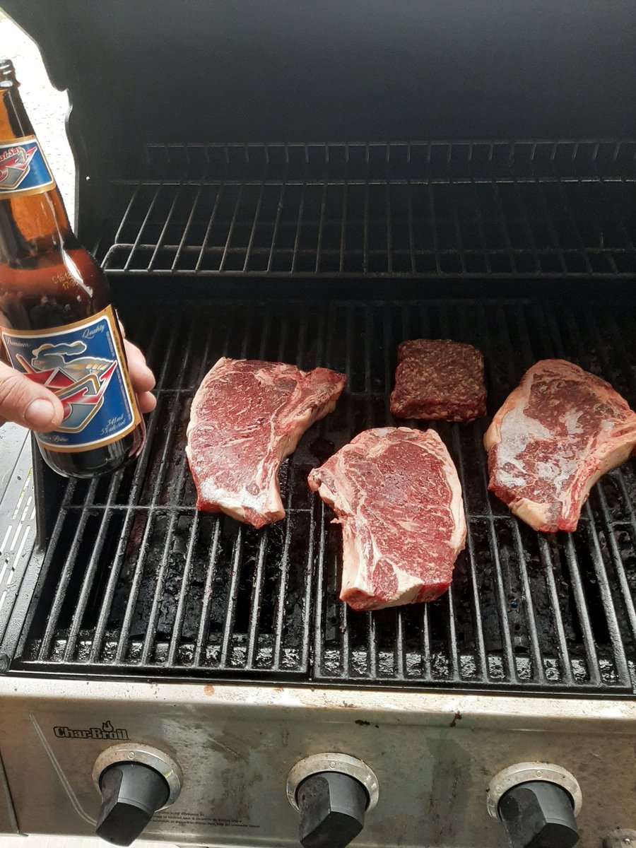 Nesbit home grown beef and a cold beer Friday night Lock down