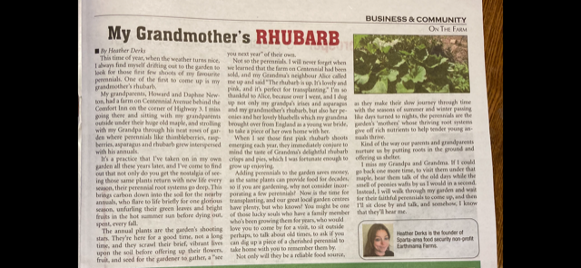 I've been getting a lot of compliments on this edition of a column that I write in my personal time in a great little local magazine called #ThisMonthinElgin. Here it is for those who have been asking to see it. Happy Spring! #stillplentytobethankfulfor