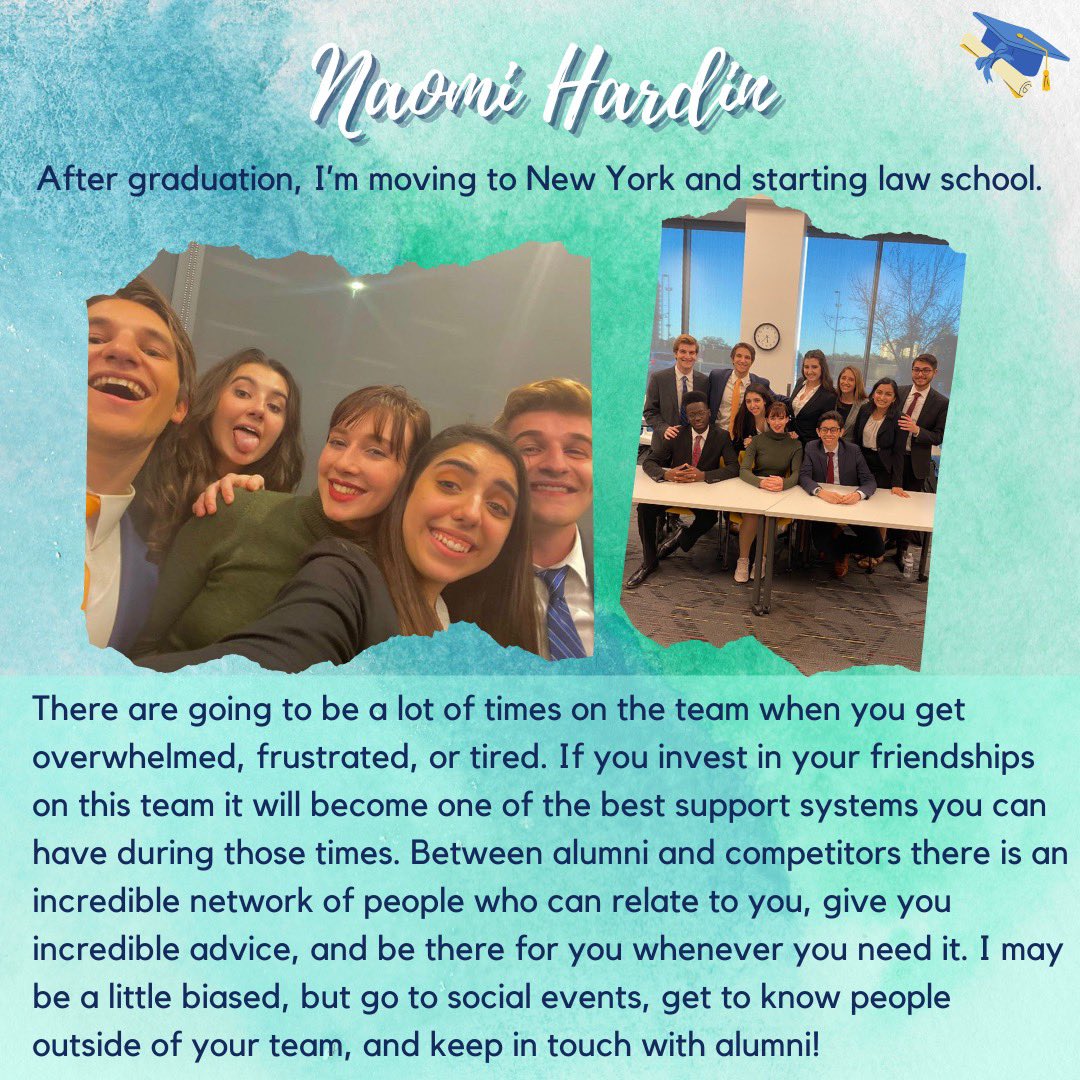 Swipe to read about Dominic Mayo and Naomi Hardin, today’s #SeniorSpotlight