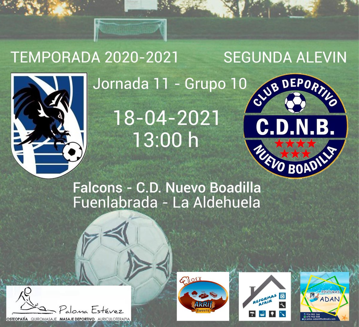 fuenlafalcons's tweet photo. Nueva jornada de liga!!!!
Este domingo nos visita el #Cdnboadilla en lo que esperamos sea un gran partido https://t.co/Pl1G24aAIB