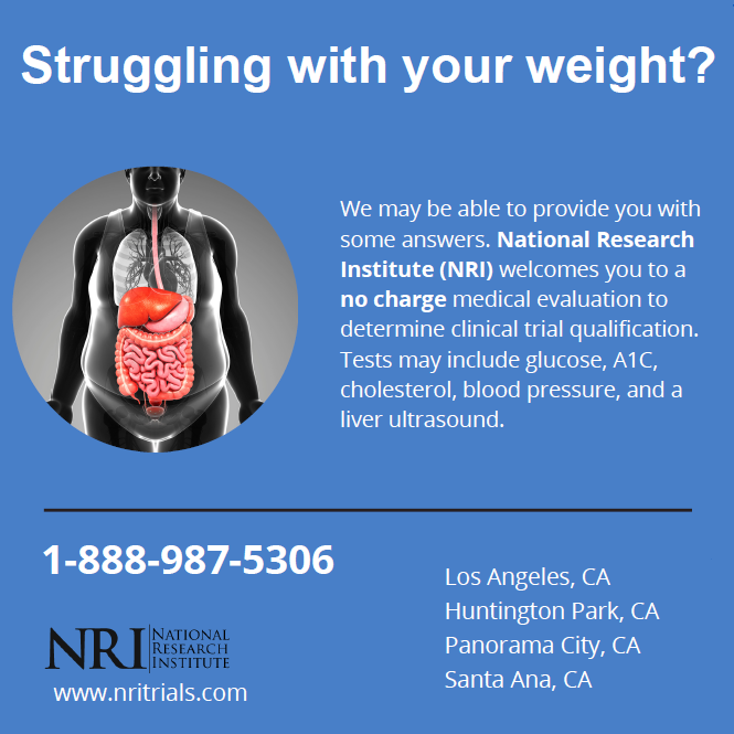 NRITrials's tweet photo. Esta sobrepeso? ¡Es posible que podamos proporcionar algunas respuestas!
Struggling with your weight? We may be able to provide some answers!
#sobrepeso #obesity #overweight https://t.co/CzWid46Dnl
