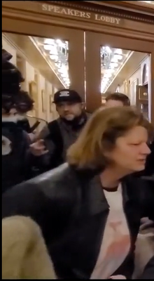 FBIWFO's tweet photo. NEW PHOTOS: The #FBI needs help identifying people involved in the Jan 6th riots at the U.S. Capitol. If you recognize #318 submit a tip to 1-800-CALL-FBI or visit https://t.co/t8G7LO4hxu. Find more photos of this individual &amp; others at https://t.co/VA3AOafhpD https://t.co/dH6RUAeGvr