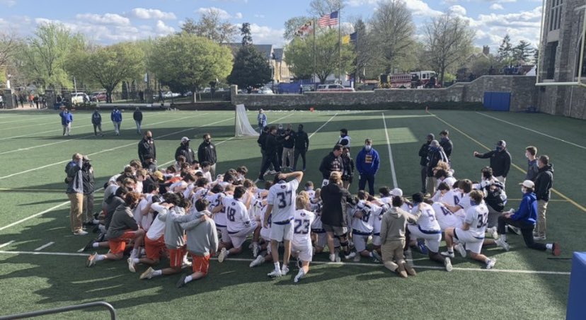 A truly difficult and special moment today between the Dons and <a href="/MCDLaxScores/">McDonogh Lacrosse</a> . Puts everything in perspective. Thank you to Coach Hilgy, his team and the spectators who aided.
#PFP