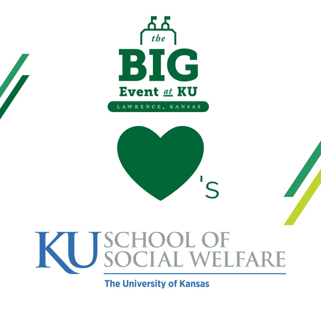 A BIG thank you to the School of Social Welfare for sponsoring The Big Event!

The University of Kansas School of Social Welfare aims to transform lives and social contexts and promote social, economic, and environmental justice in Kansas

<a href="/KUSocialWelfare/">KU Social Welfare</a>