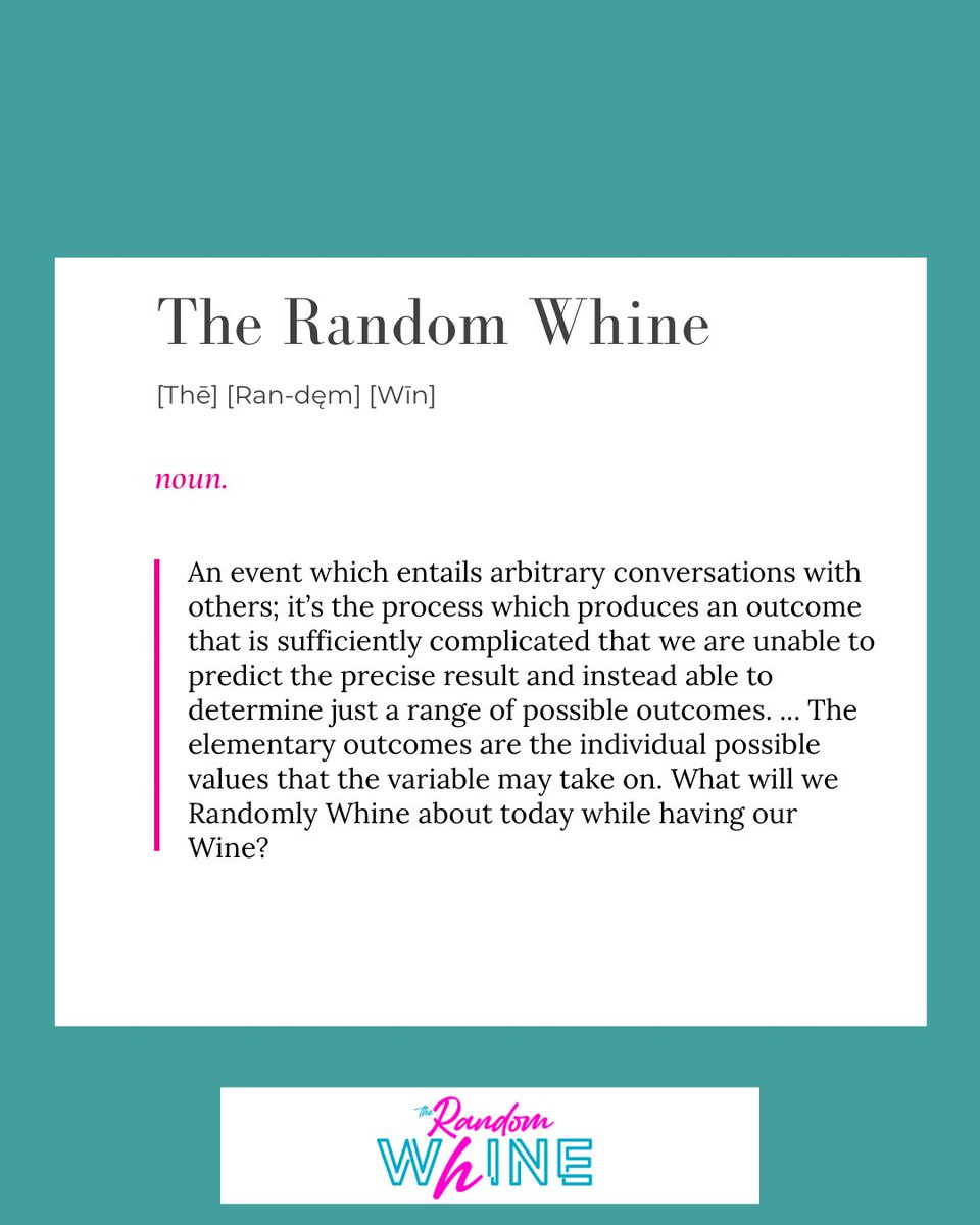 TheRandomWhine's tweet photo. #Whinebabes! What will you randomly whine about today while having your wine?
-
-
-
#therandomwhine #randomwhine #random_whine #winelove #wineloversclub #wineloversunite #winelovermoments #wineinfluencer #wineinfluencers #wineyoutuber #boujeegirl #boujeebabe #boujeeattitude https://t.co/7AH1Iji4Cn