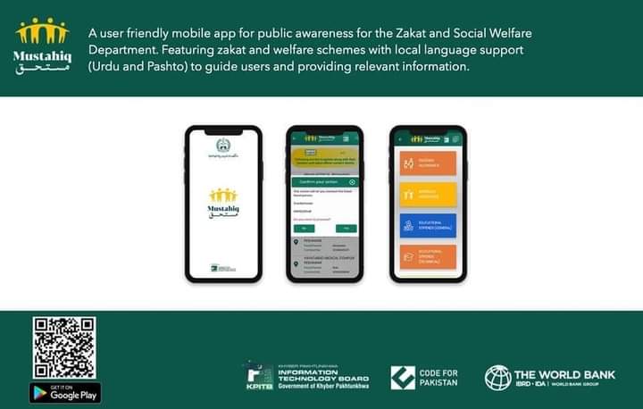ZiaKBangashPK1's tweet image. Mustahiq App launched; to provide easy localized information about various #KPZakat schemes, location of hospitals and contact information of local zakat representatives to the general public and many other features.

#KPGoesTech #TechDrivenKP