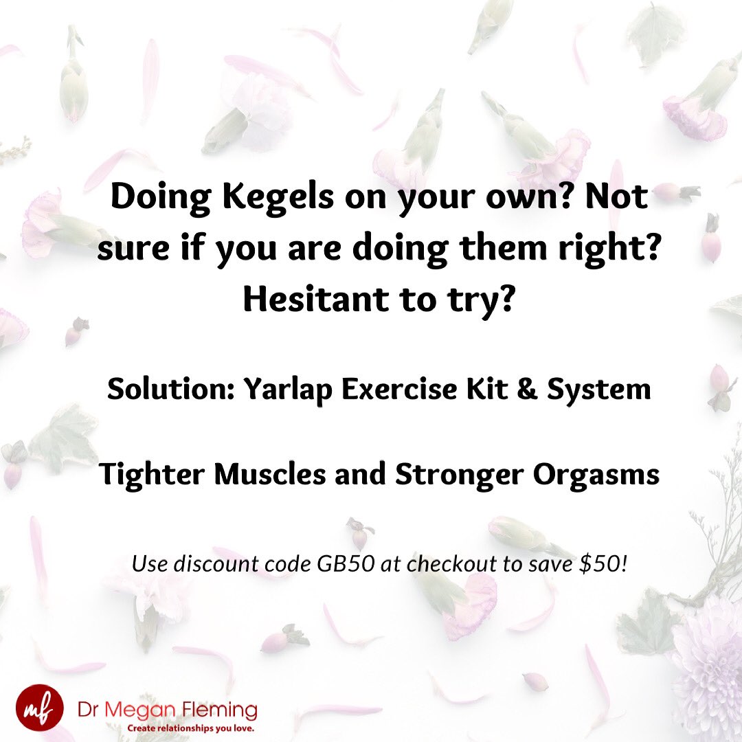 MeganFlemingPhD's tweet photo. Whether it's to treat incontinence, for prevention or an opportunity for stronger orgasms, I highly recommend @YarlapOTC as this month's Pleasure Pick! https://t.co/x3l8ekXhc9 https://t.co/patoOtHQHp