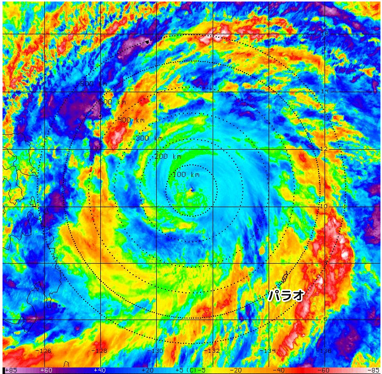pacific_o's tweet photo. #台風2号 勢力が増して目👁️が出来てきました…（日本時間8時30分現在値、来週辺りから…南西諸島は、波浪にご注意。 https://t.co/nyOrWK6l2Q