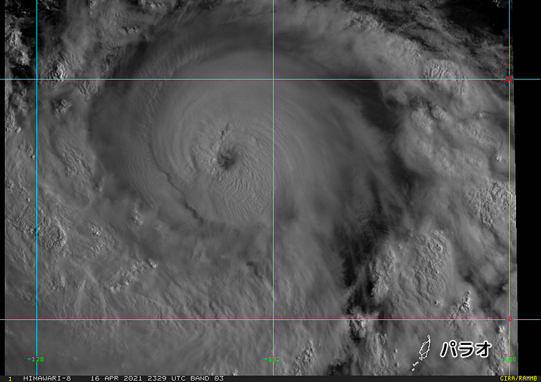 pacific_o's tweet photo. #台風2号 勢力が増して目👁️が出来てきました…（日本時間8時30分現在値、来週辺りから…南西諸島は、波浪にご注意。 https://t.co/nyOrWK6l2Q