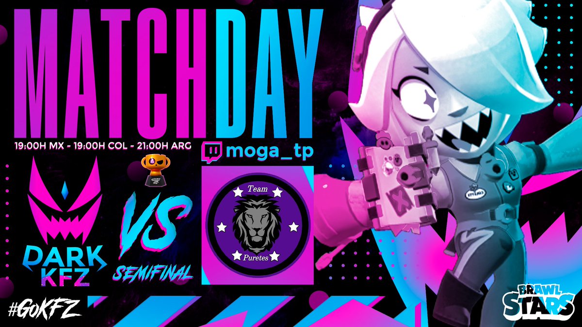 Dark KFZ (@dark_kfz) on Twitter photo #BS | Matchday!
Jugamos las semifinales y buscamos sacar el título de capeones😈
🆚️| <a href="/PuretesTeam/">☆Team Puretes☆</a>
🏆| <a href="/OriginBlood1/">Originblood</a> (Cup)
🎙️| <a href="/Moga_TP/">Mᴏɢᴀ♡</a>
🔴 EN VIVO 🔴
📺| twitch.tv/moga_tp/
#GoKFZ ☄ #BS | Matchday!
Jugamos las semifinales y buscamos sacar el título de capeones😈
🆚️| <a href="/PuretesTeam/">☆Team Puretes☆</a>
🏆| <a href="/OriginBlood1/">Originblood</a> (Cup)
🎙️| <a href="/Moga_TP/">Mᴏɢᴀ♡</a>
🔴 EN VIVO 🔴
📺| twitch.tv/moga_tp/
#GoKFZ ☄