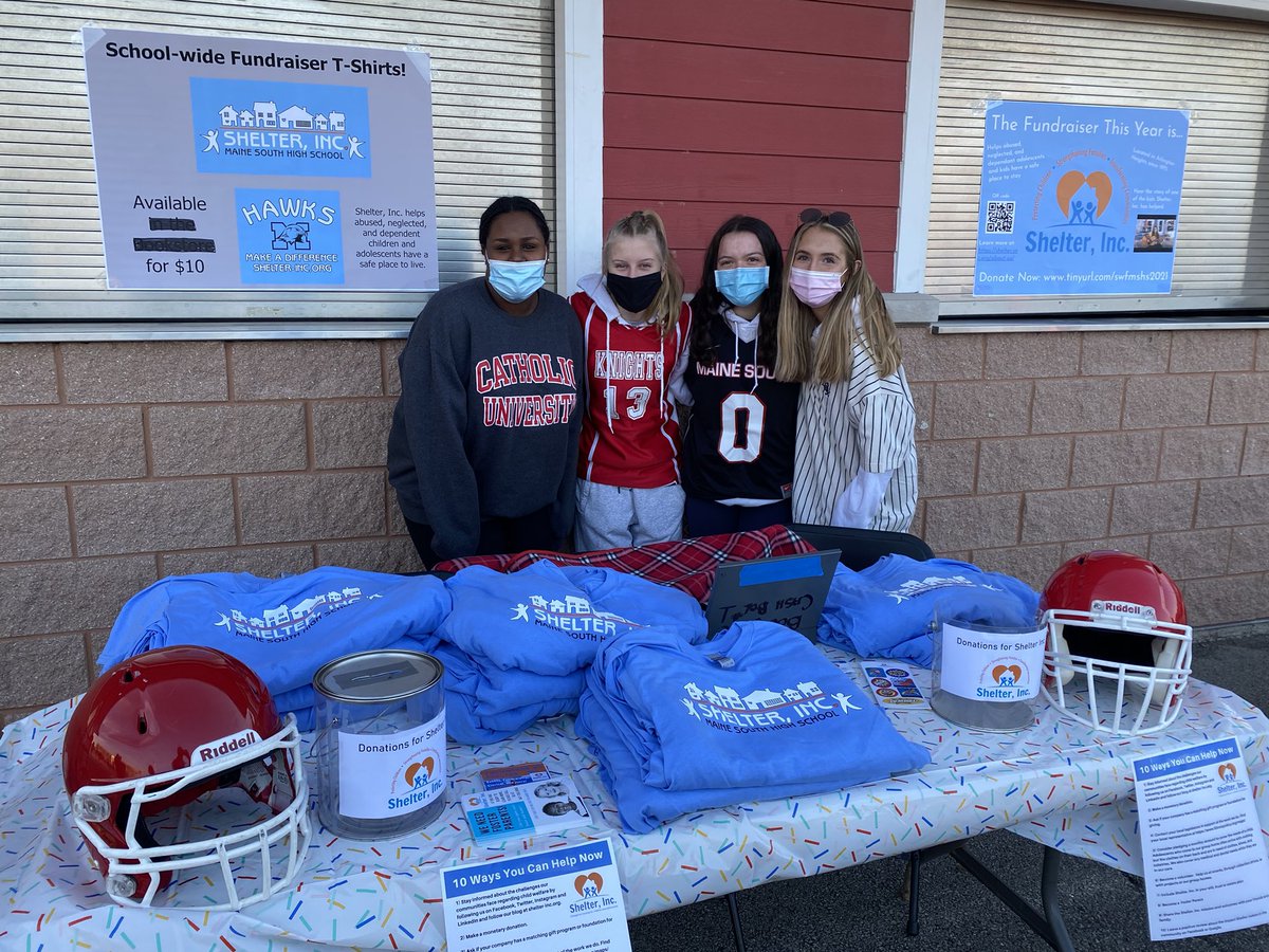 Feels great to be back at a <a href="/MaineSouthAth/">Maine South Athletics</a> football game supporting our Hawks and this year’s charity <a href="/ShelterInc/">Shelter, Inc.</a>, an Arlington Heights organization that provides housing for abused &amp; neglected youth. They need our help this year more than ever! Donate at tinyurl.com/swfmshs2021