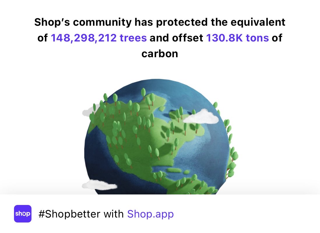 prettyvibebratz's tweet photo. #Shopbetter
Protect trees with your purchase. Offset delivery emissions with @shop.
https://t.co/czoUD4QrsM https://t.co/VBsbx04BbX