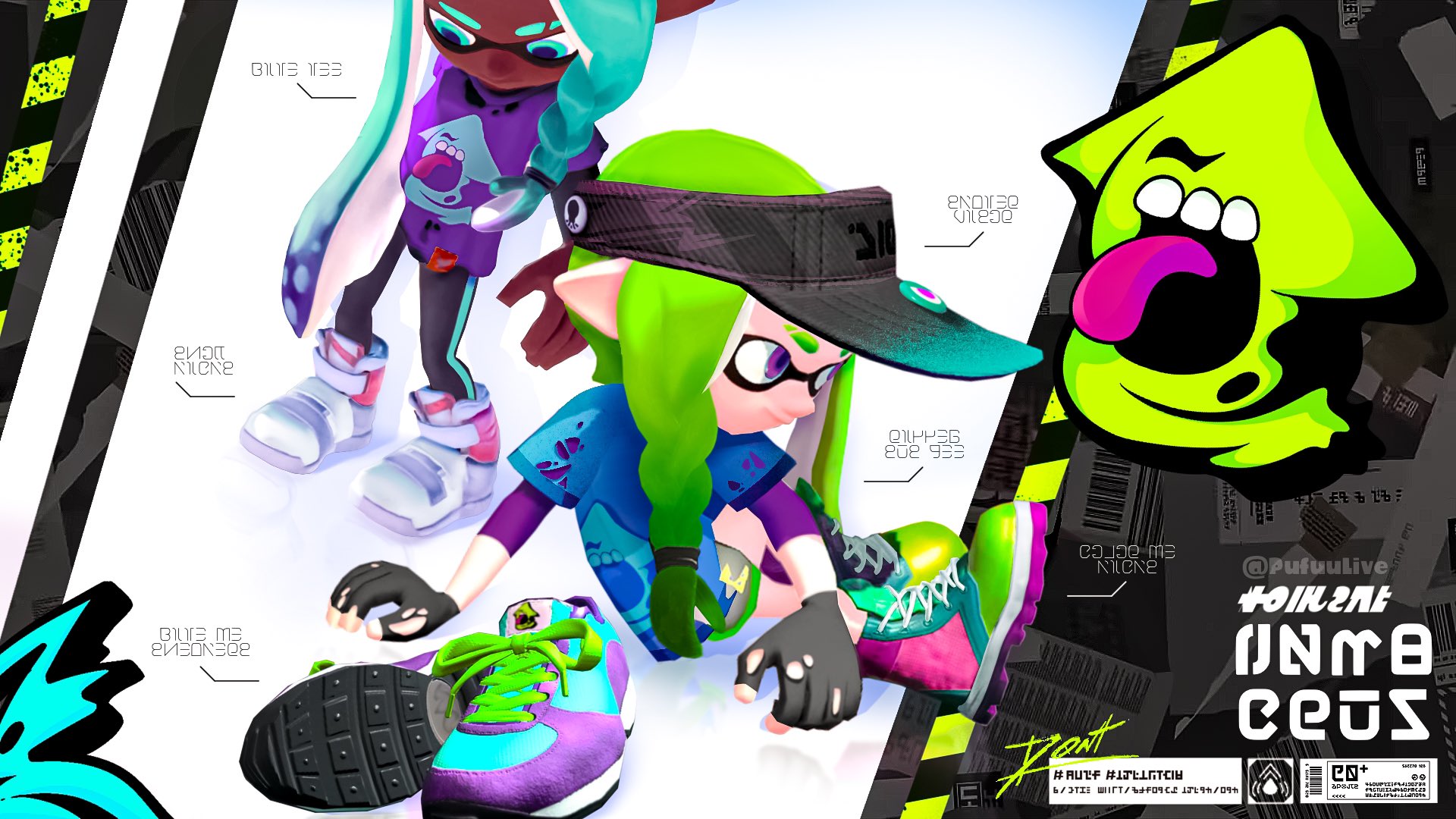 Pufuu New Splatoon 3 Gear Brand Concept Screaming Ink This Skater Apparel Brand Has The Freshest Gear Built To Endure The Scorching Deserts Of The Splatlands Splatoon スプラトゥーン T Co U2y6ifru51