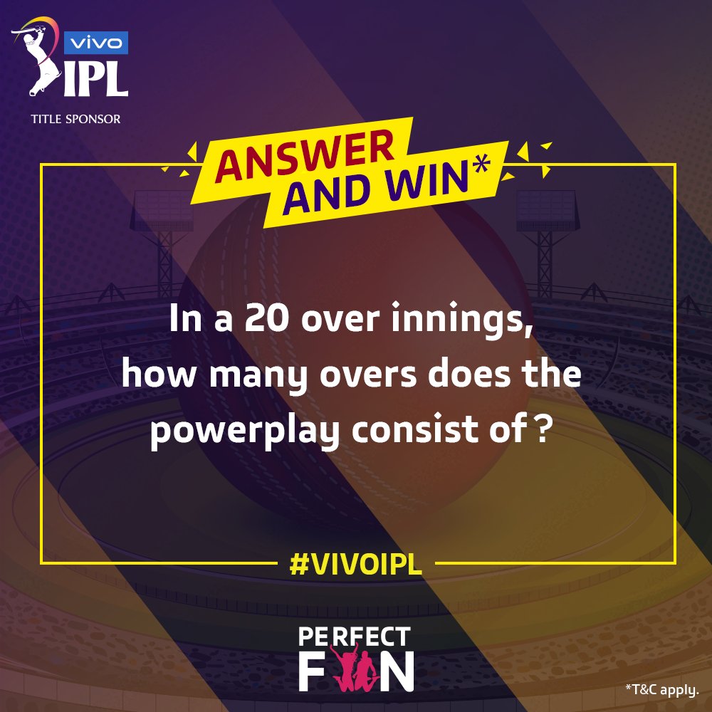 One answer could make you the next #VIVOIPL #PerfectFan. ​
Stand a chance for an exclusive virtual meet and greet* with <a href="/imVkohli/">Virat Kohli</a>. ​

Don't forget to share your answers by using #VIVOIPL and #PerfectFan. 
*T&amp;C apply: bit.ly/3t3cEk1