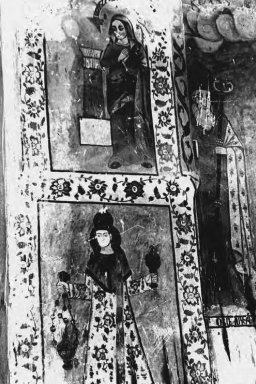 kingdomofvan's tweet photo. Wall paintings of Hakob and Harutyun Hovmatanian in Saint Grigor Church, present Çalxanqala https://t.co/6rWAgHjqpz