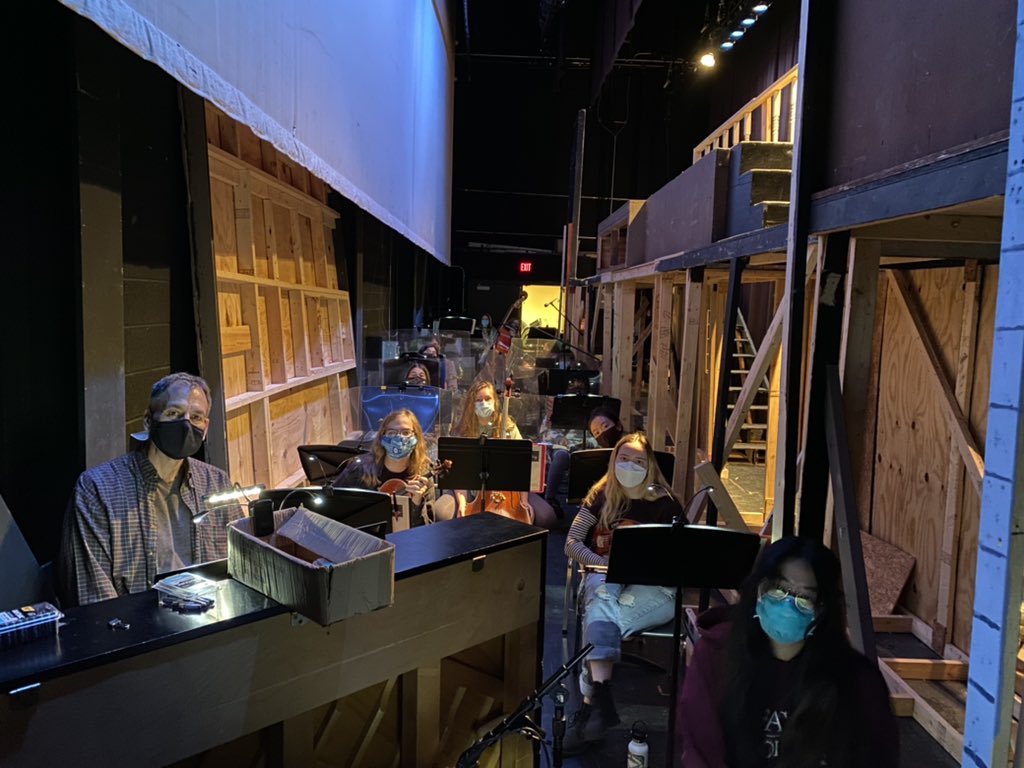 Great week of tech rehearsals preparing for The Addams Family performances next week! Proud of the efforts of the pit, cast, and crew!!