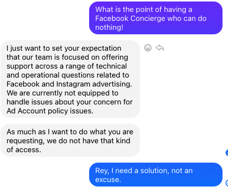 navinashokan's tweet photo. My Ad-Account has been disabled since the past 72 hours! @facebook disabled it the 5th time this week alone. And it is official they are failing. #Facebookfail This is so frustrating. Wish we were not at their mercy. #facebookdisabledme #facebookads https://t.co/EIwehp5upt