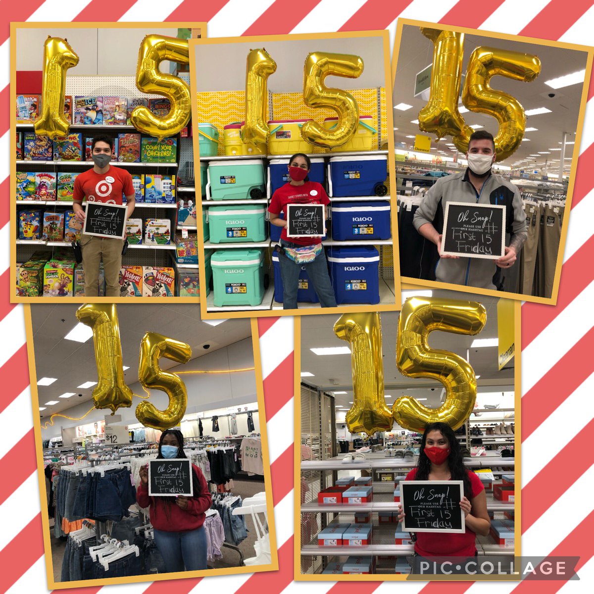 Happy #First15Friday!!! Wasn’t quite able to get everyone, but here are most of our leaders and team members in the #First15. Love watching everyone grow through this program!! 👏🎯 #CareGrowWin #D148 #T0622 <a href="/TargetCher/">Cherese C</a> <a href="/JordanOrians/">Jordan Orians</a>