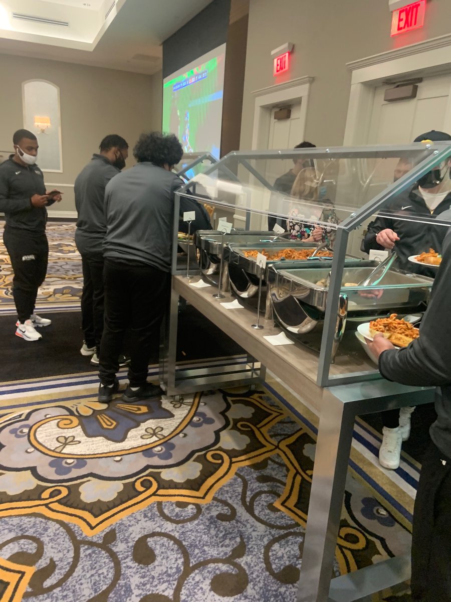 LakeErieFB's tweet photo. First road trip in over a year! Great to be back with the FAMILY. Great meal and hotel. Topped off with a talent show from a few of the guys!
#RageOn https://t.co/VKK27whAE3