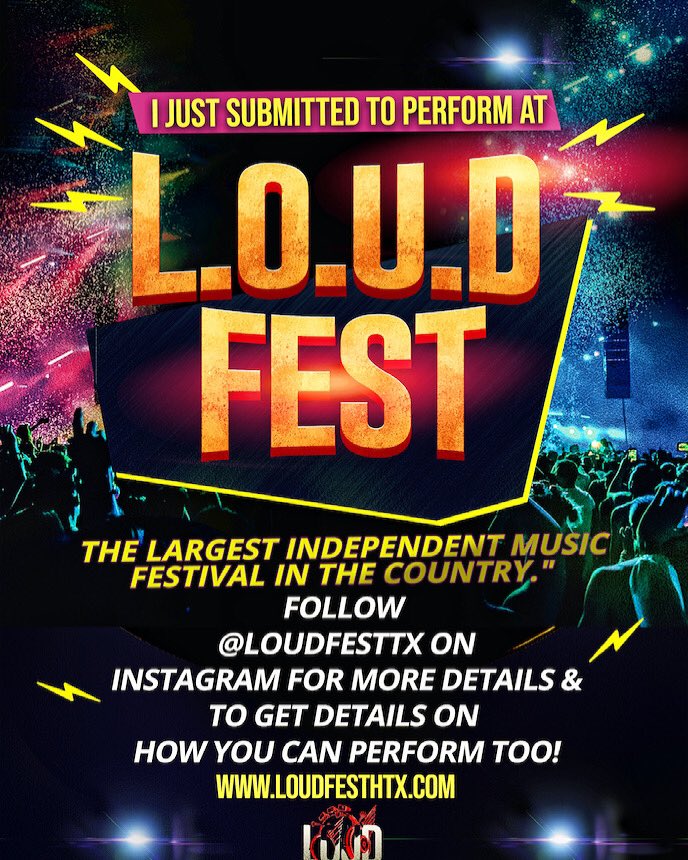TCvsChanze's tweet photo. @LoudFestHTX  i just submitted to perform at loud fest https://t.co/j775LvZtCX