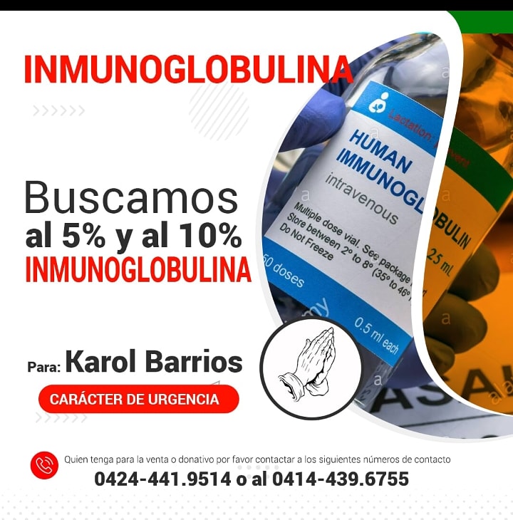 Ahora Karol se encuentra hospitalizada y realizándose exámenes para ser sometida a una cirugía donde tratarán de remover el tumor, pero aunque queda mucho camino por recorrer para la recuperación de su salud. Hoy te pedimos tu colaboración económica para la recuperación de Karol