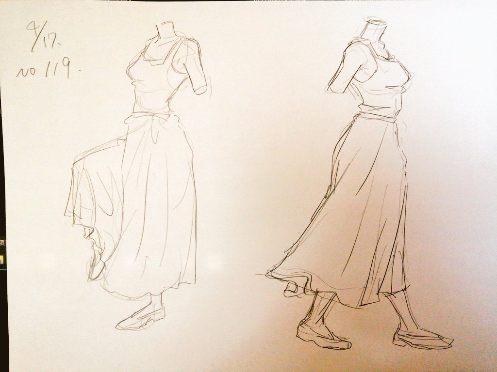 #1日1模写 119/365 