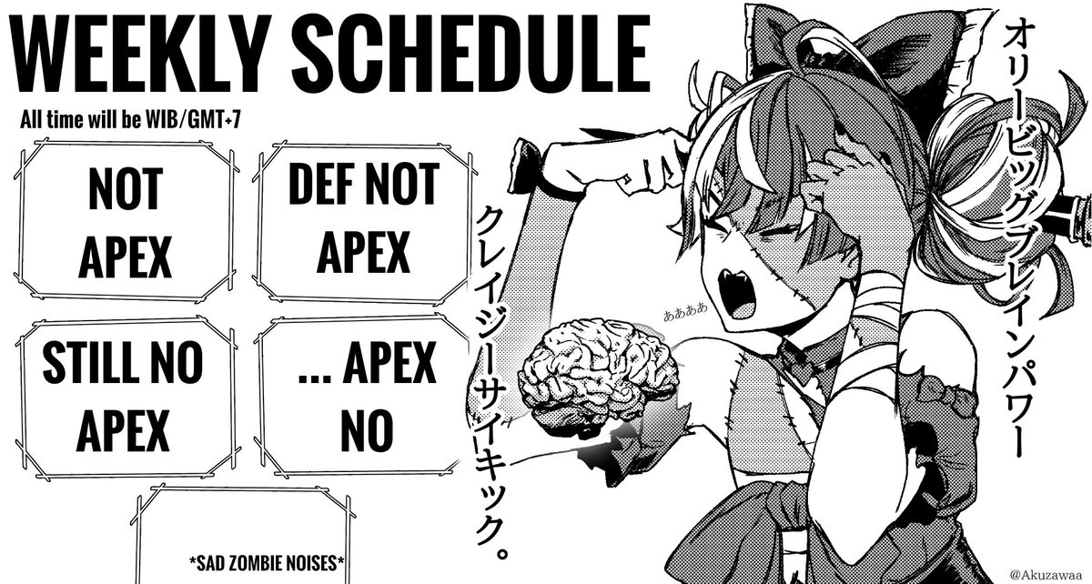 PREVIEW OF NEXT WEEK'S SCHEDULE............. yikes...... 