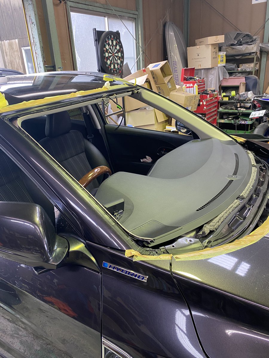 ﾌﾛﾝﾄｶﾞﾗｽ交換