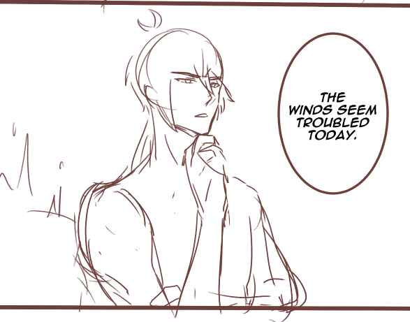 2nd time drawing Xiao then a wild Zhongli appears, quoting Daily Lives of Highschool Boys