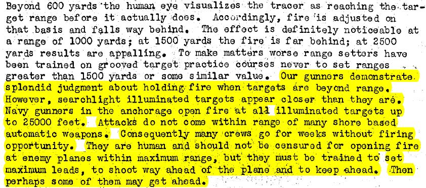 While this did not stop US Navy 20mm gunners from blazing away at anything that flew up to 25,000 feet, and incidentally, letting you read USMC fighter numbers at night by the light of tracer fire at Yontan air field.73/