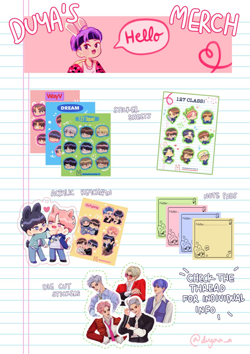 RTs are very appreciated Duya's Merch Preorders are Open!!form:  https://forms.gle/9YUbnevV4hxUZrkGAOpen until Mat 5th 2021Shipping worldwide fromIf you are interested in opening a GO, please send me a DM #NCT  #NCT127  #WayV  #NCTDream (Details of each item on the thread)
