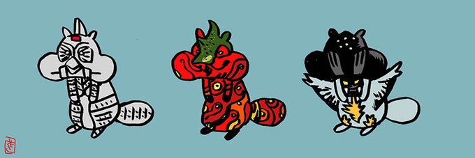 ウルトラ怪獣のtwitterイラスト作品