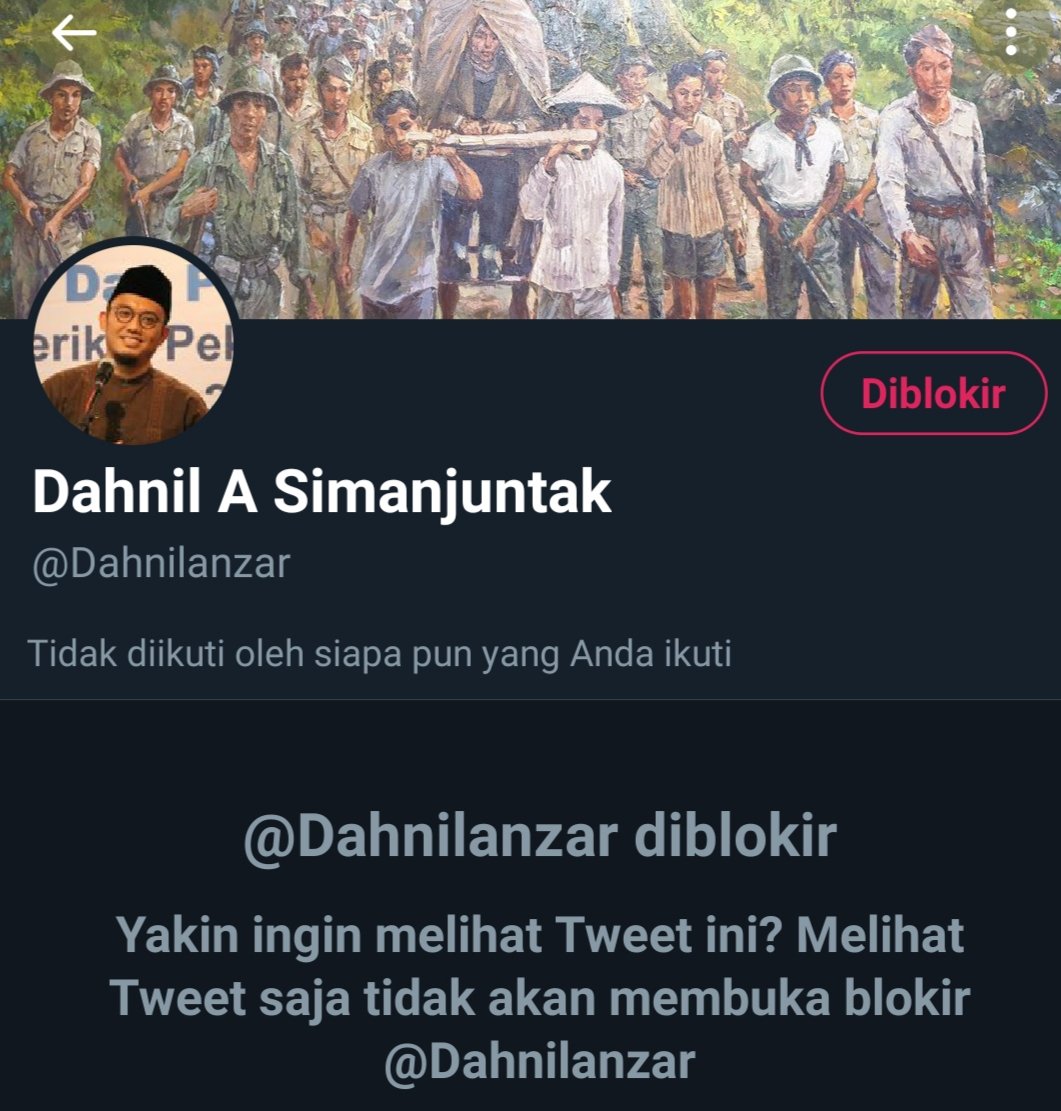 Yang sudah unfoll dahnil apalagi yg blokir dia.
Silakan 🔄 tweet ini. Saya follow tanpa syarat follback