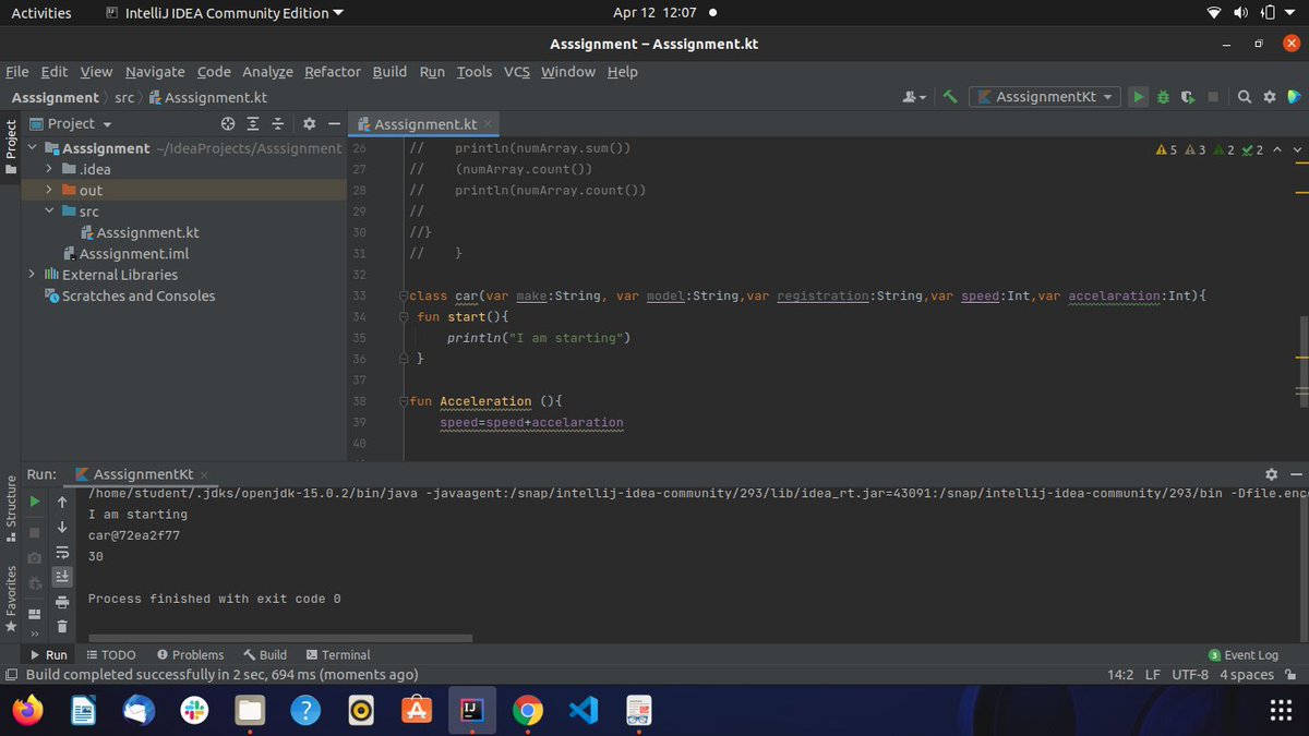 sandramuttai's tweet image. #100DaysOfCode 
#codeHive2021 
#Kotlin A review on inheritance