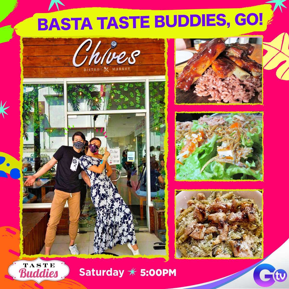 TasteBuddiesGTV's tweet photo. Mamayang 5:00pm, go tutok tayo sa Taste Buddies!
Go tayo sa weeekend bonding natin! Go din tayong makitikim sa masasarap na pagkain!
Alam niyo naman, basta #TasteBuddies, go! https://t.co/a298fKj77C