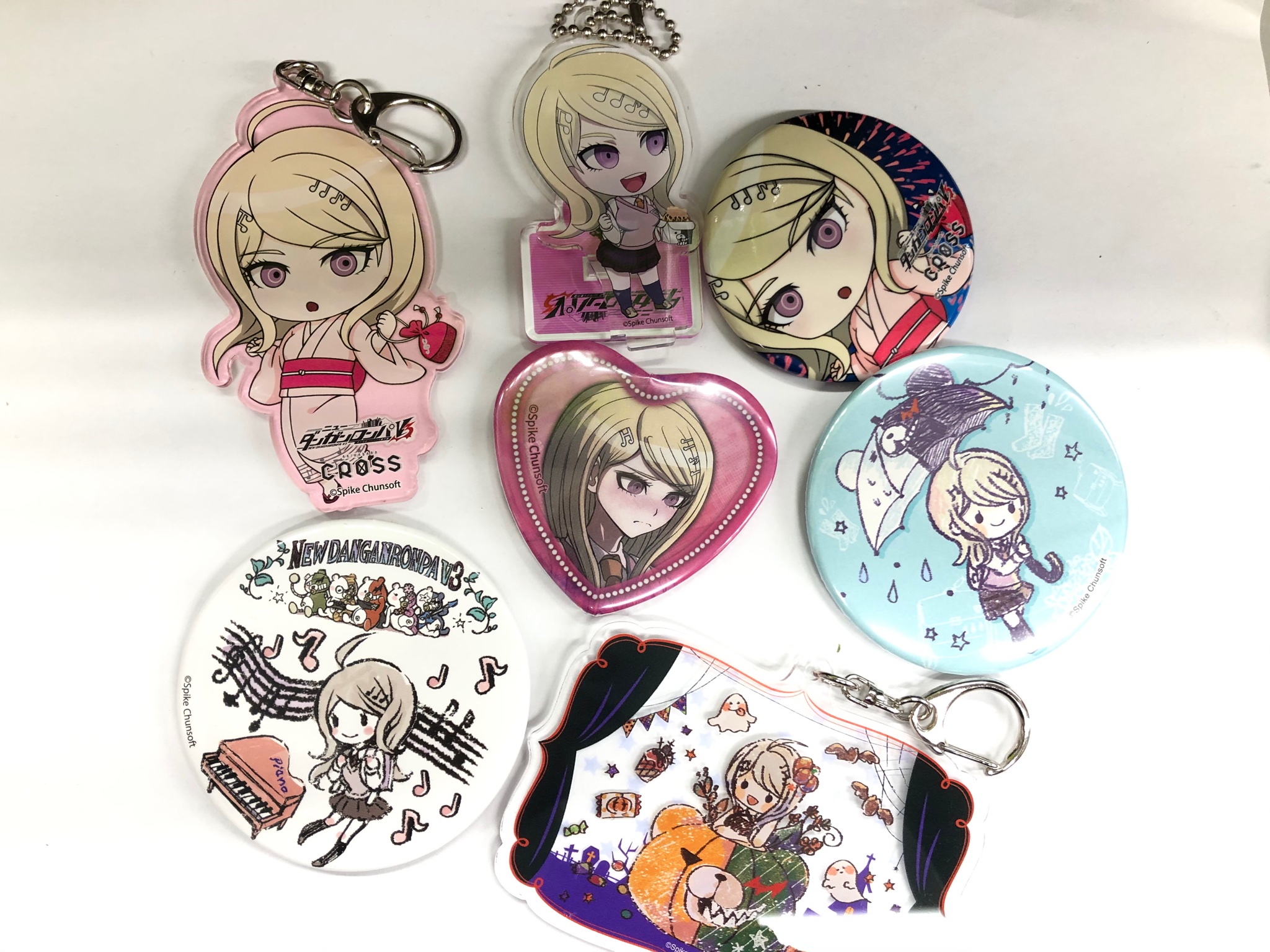 照れ顔ハート缶バッジ赤松楓ダンガンロンパV3