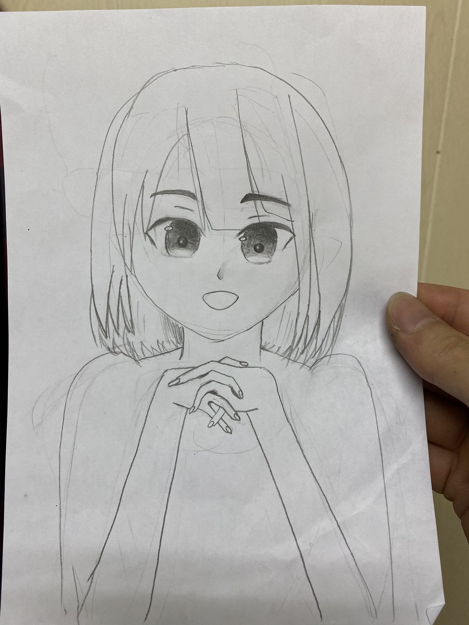 そーた Pixivで探してきた絵を模写しました 著作権的な心配もあるが そもそも原型を留めていないほど似ていないのでまず大丈夫かと思われる イラスト 絵 初心者 模写 鉛筆画 T Co 1sworluik2 Twitter
